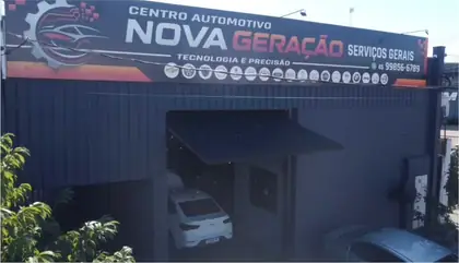 Fachada com comunicação visual Nova Geração