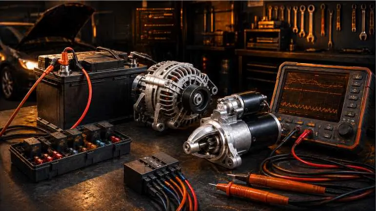 Alternador e motor de partida