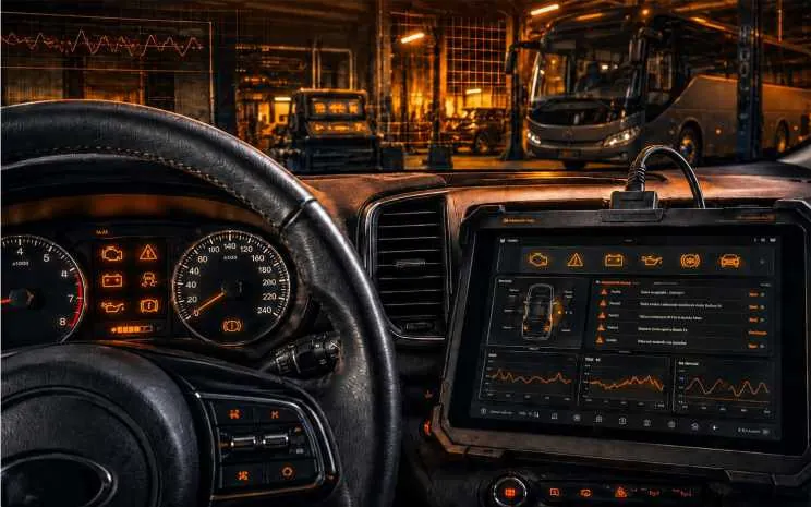 Painel luzes e alertas automotivos