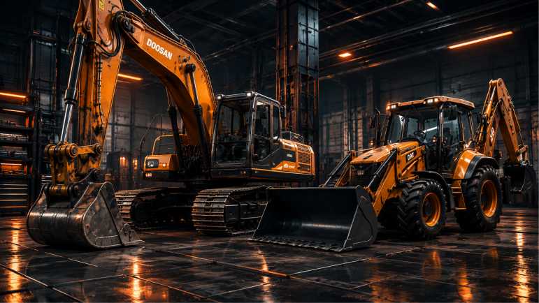 Máquinas de construção atendidas pela Nova Geração